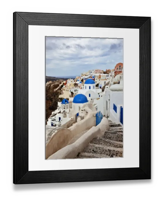 Framed Print : Imerovigli; Santorini; Greece