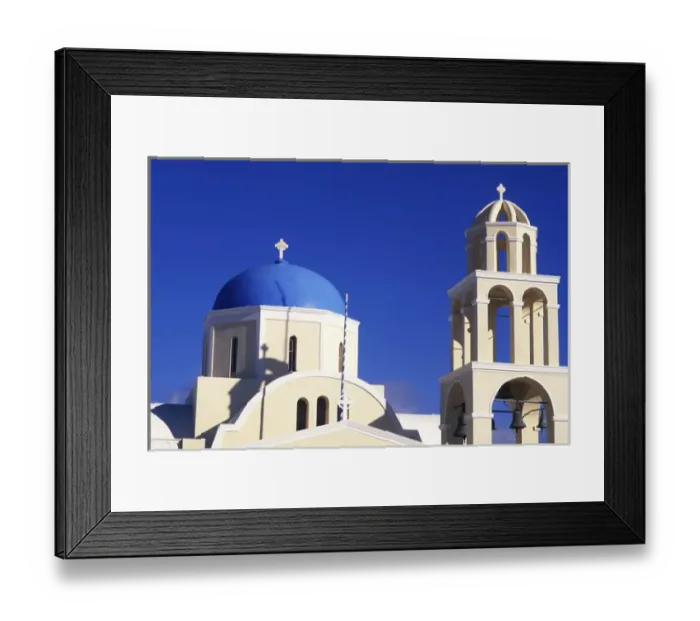 Framed Print : 04. Tourism of Greece White Orthodox Church of Oia Santorini Greece Framed Print : 04. Tourism of Greece White Orthodox Church of Oia Santorini Greece