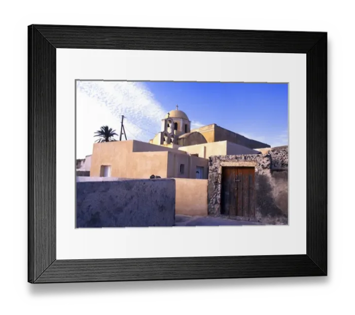 Framed Print : 04. Tourism of Greece in the Old Traditional Village in Santorini