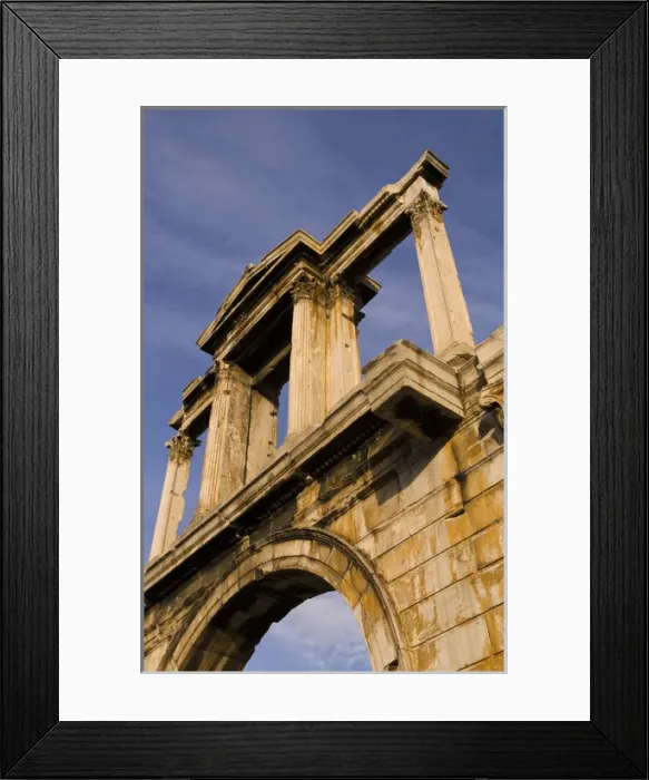 Framed Print : Hadrians Arch, located in Athens, Greece, Europe