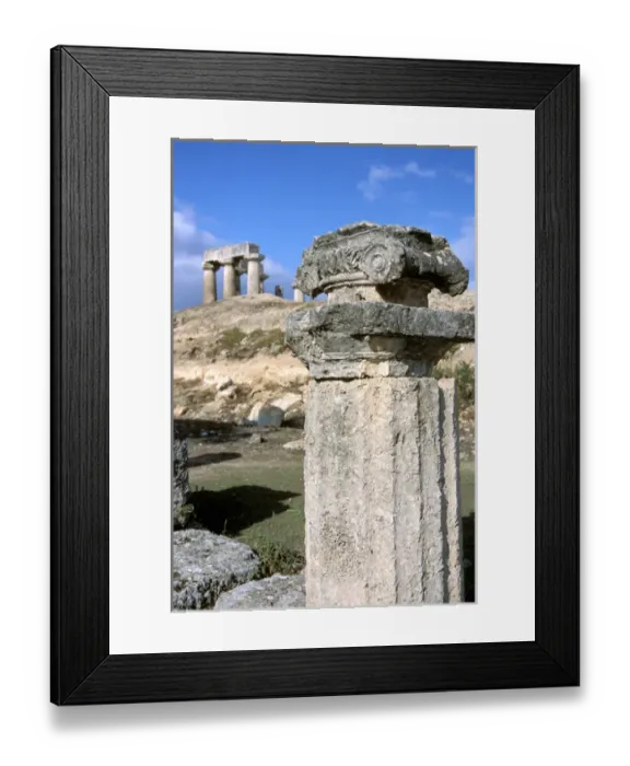 Framed Print : Europe, Greece, Ancient Corinth. Temple of Apollo ruins Framed Print : Europe, Greece, Ancient Corinth. Temple of Apollo ruins