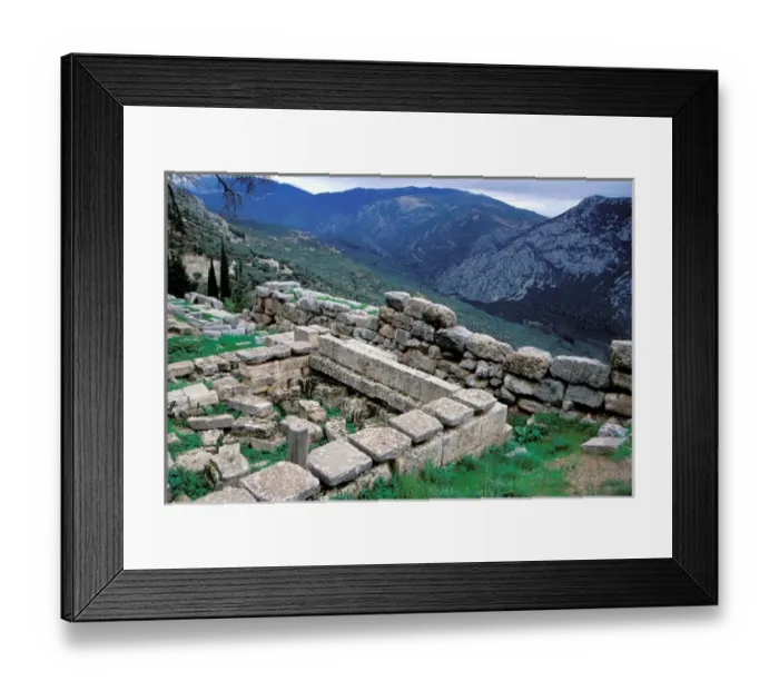 Framed Print : Europe, Greece, Delphi. Ancient ruins of Delphi, located in the foothills of Mount Framed Print : Europe, Greece, Delphi. Ancient ruins of Delphi, located in the foothills of Mount