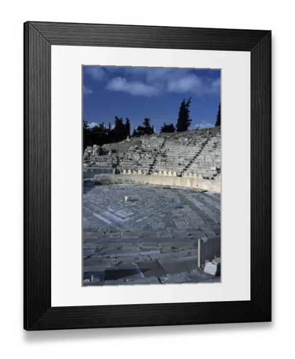 Framed Print : Europe, Greece, Athens, Acropolis. Theater of Dionysios