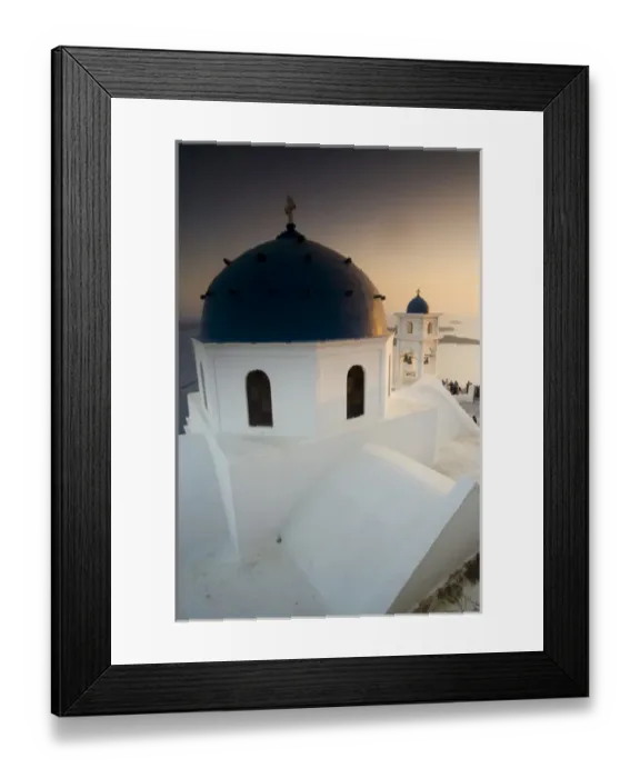 Framed Print : Greece and Greek Island of Santorini from the small town of Imerovigli Framed Print : Greece and Greek Island of Santorini from the small town of Imerovigli