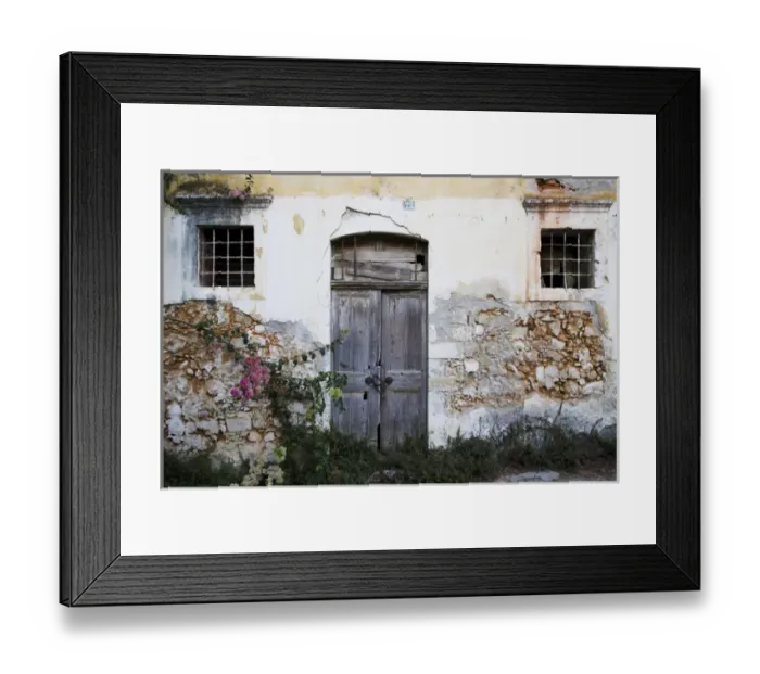 Framed Print : Greek Island of Crete and old town of Chania with old doorway Framed Print : Greek Island of Crete and old town of Chania with old doorway