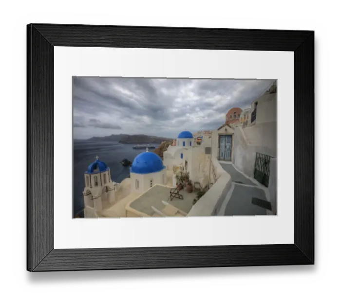 Framed Print : Oai, Santorini, Greece