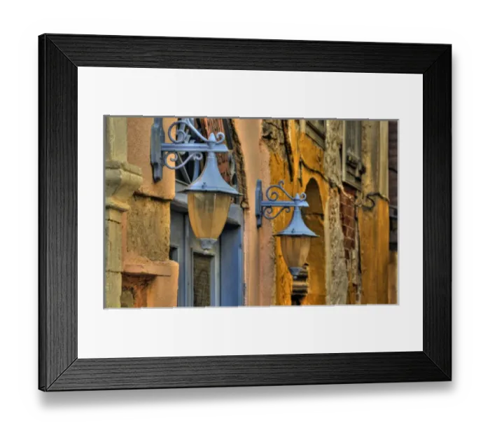Framed Print : Europe, Greece, Greek Island, Crete, Chania old town with lanterns Framed Print : Europe, Greece, Greek Island, Crete, Chania old town with lanterns