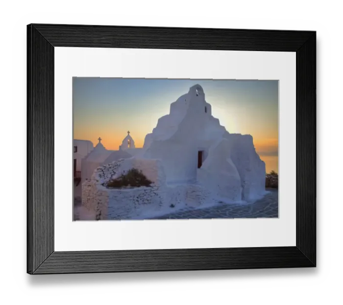 Framed Print : Europe, Greece, Greek Isles, Mykonos, Horia with oldest church, Panaghia Paraportiani Framed Print : Europe, Greece, Greek Isles, Mykonos, Horia with oldest church, Panaghia Paraportiani