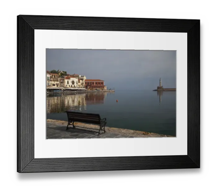 Framed Print : Europe, Greece, Greek Island, Crete, Chania old harbor and the Tourist activity Framed Print : Europe, Greece, Greek Island, Crete, Chania old harbor and the Tourist activity
