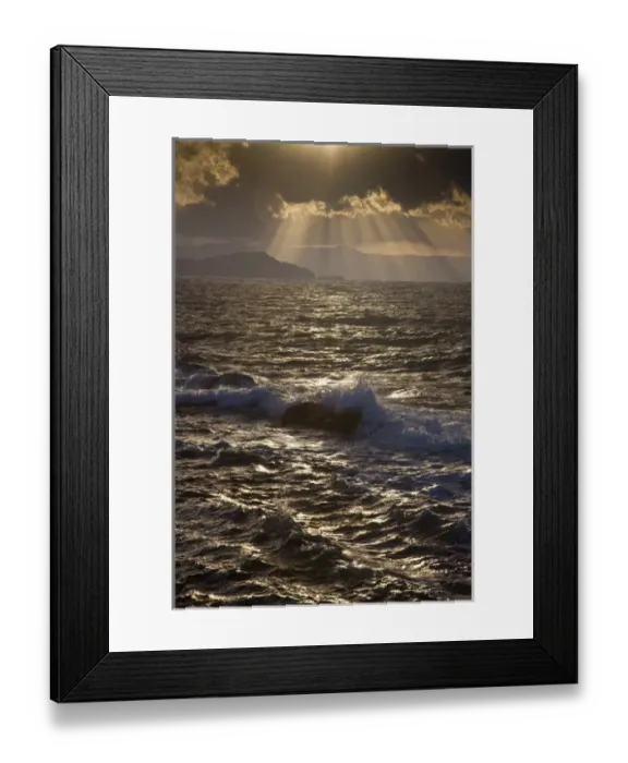 Framed Print : Europe, Greece, Greek Island, Crete, Chania sunset and light beams near the old harbor Framed Print : Europe, Greece, Greek Island, Crete, Chania sunset and light beams near the old harbor