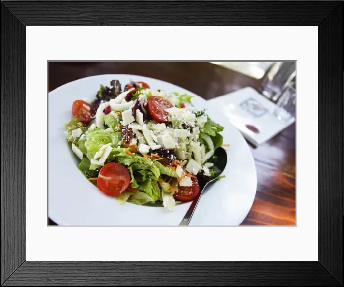 Framed Print : Mykonos, Greece. Traditional food, Greek salad Framed Print : Mykonos, Greece. Traditional food, Greek salad