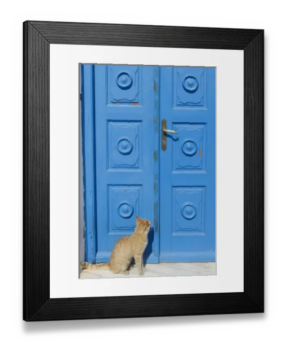 Framed Print : Mykonos, Greece. Street scene