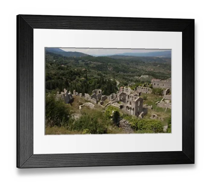 Framed Print : BYZANTINE ART. GREECE. Despots palace. Built between XIII and XV centuries Framed Print : BYZANTINE ART. GREECE. Despots palace. Built between XIII and XV centuries