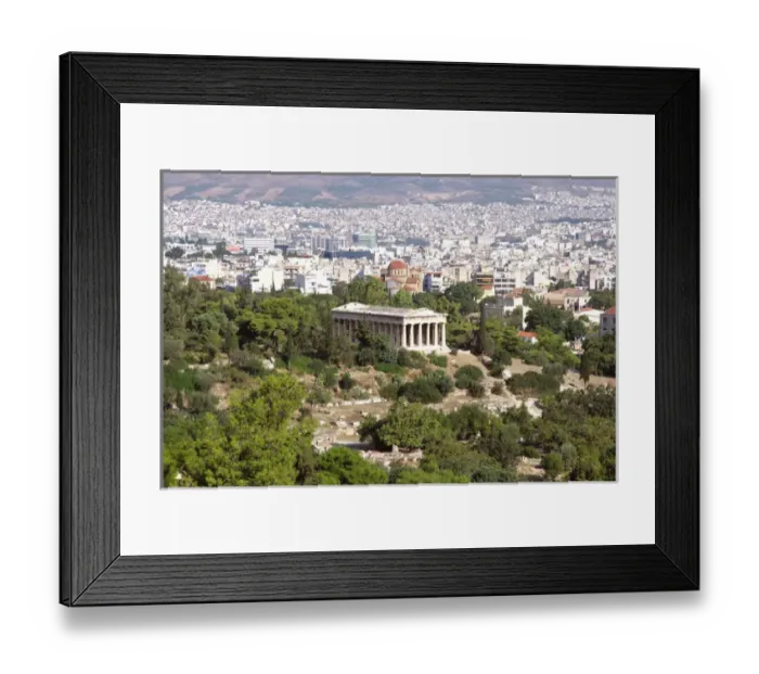 Framed Print : Greek Art. Temple of Hephaestus or Theseion. The doric temple, which stands