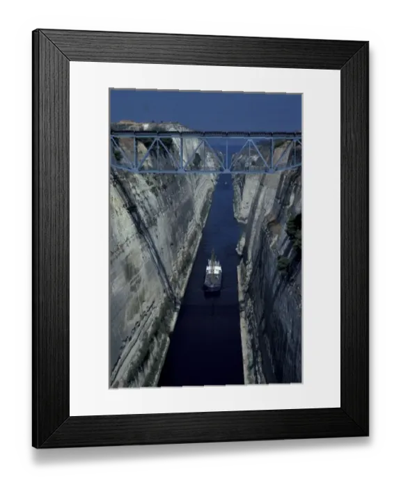 Framed Print : Greece, Athens. Corinth Canal Framed Print : Greece, Athens. Corinth Canal