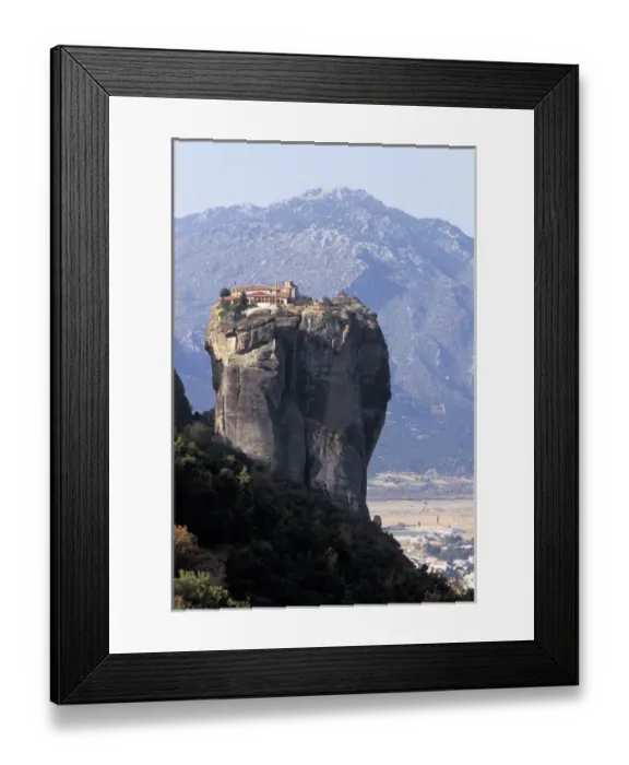 Framed Print : Europe, Greece, Meteora. Ancient monastery Framed Print : Europe, Greece, Meteora. Ancient monastery