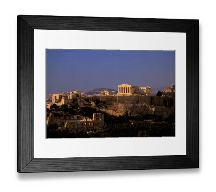 Framed Print : Europe, Greece, Athens, Attica, The Acropolis. Parthenon viewed from Filopapou Hill Framed Print : Europe, Greece, Athens, Attica, The Acropolis. Parthenon viewed from Filopapou Hill