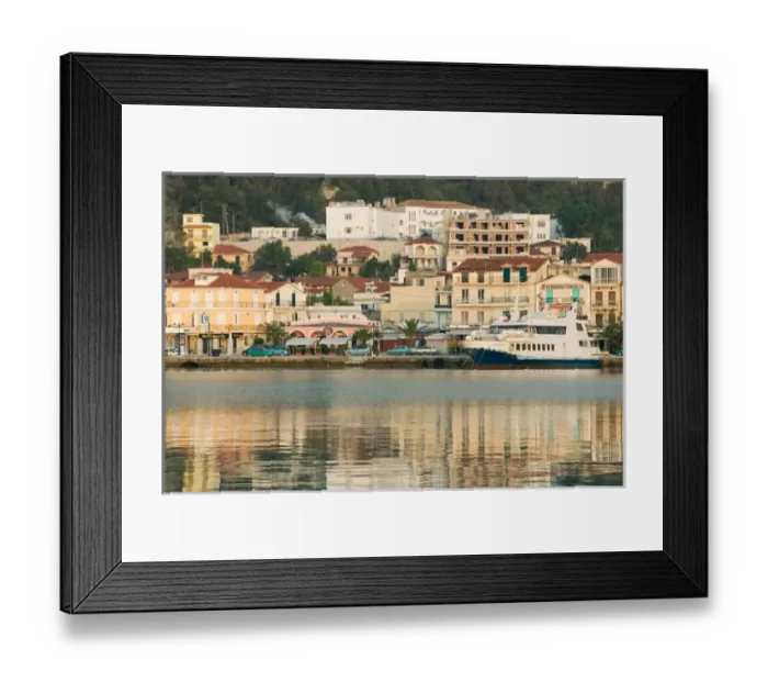 Framed Print : GREECE-Ionian Islands-ZAKYNTHOS: Sunrise view of Waterfront Framed Print : GREECE-Ionian Islands-ZAKYNTHOS: Sunrise view of Waterfront