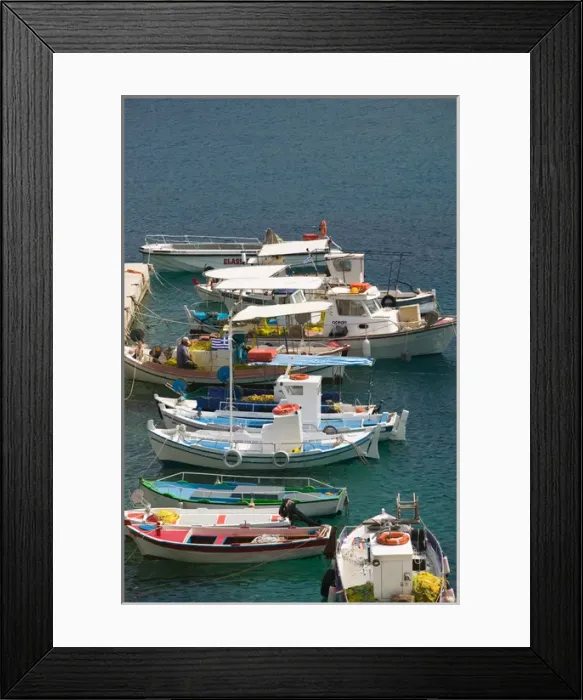 Framed Print : GREECE-Ionian Islands-ZAKYNTHOS-AGIOS NIKOLAOS: Boat Harbor Framed Print : GREECE-Ionian Islands-ZAKYNTHOS-AGIOS NIKOLAOS: Boat Harbor