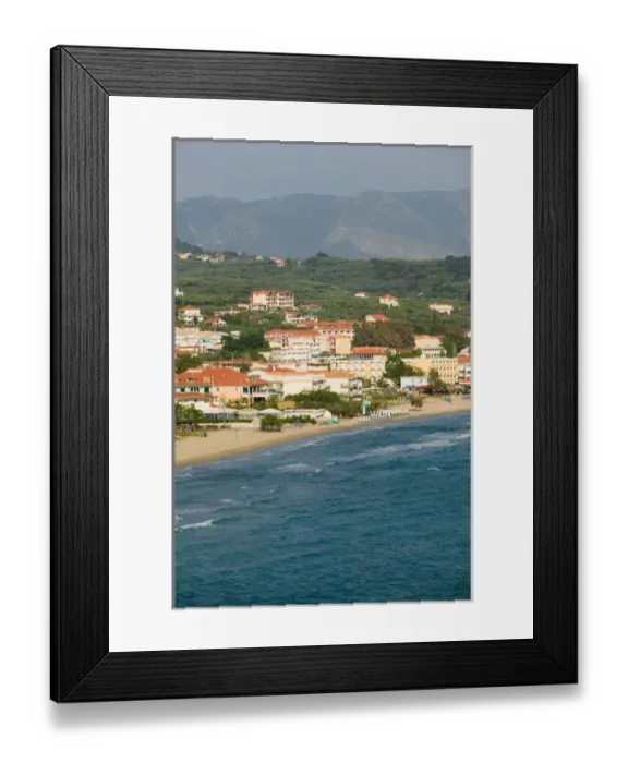 Framed Print : GREECE-Ionian Islands-ZAKYNTHOS-PLANOS: Morning over resort