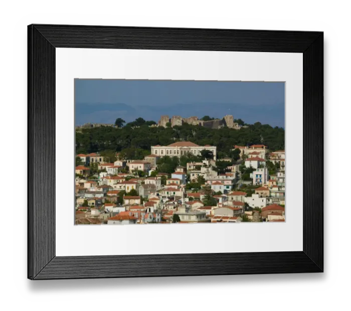Framed Print : GREECE-Northeastern Aegean Islands-LESVOS (Mytilini)-Mytilini Town: Byzantine Fortress