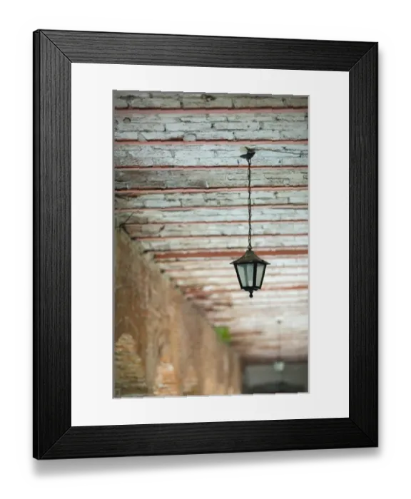 Framed Print : GREECE-Northeastern Aegean Islands-LESVOS (Mytilini)-Filia: Limonos Monastery- Courtyard