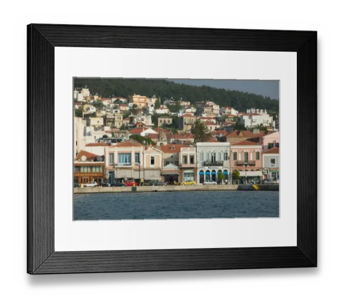 Framed Print : GREECE-Northeastern Aegean Islands-LESVOS (Mytilini)-Mytilini Town: Waterfront View Framed Print : GREECE-Northeastern Aegean Islands-LESVOS (Mytilini)-Mytilini Town: Waterfront View