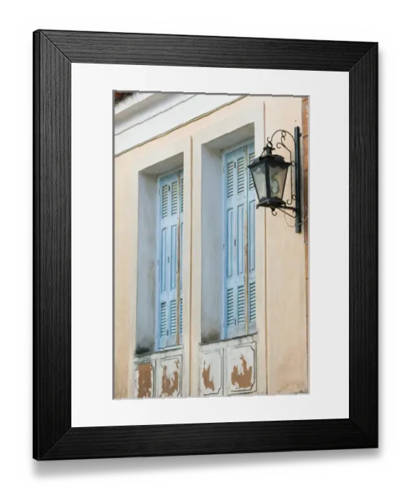 Framed Print : GREECE-Northeastern Aegean Islands-SAMOS-Manolates: Building Detail