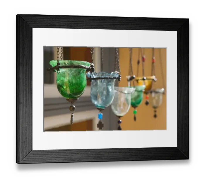 Framed Print : GREECE-Northeastern Aegean Islands-SAMOS-Manolates: Manolates Glassware