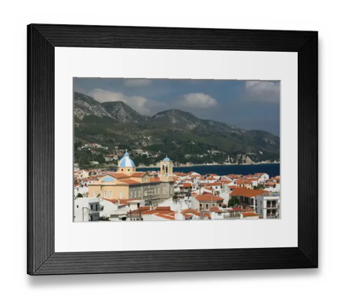 Framed Print : GREECE-Northeastern Aegean Islands-SAMOS-Kokkari: Kokkari Town Church Framed Print : GREECE-Northeastern Aegean Islands-SAMOS-Kokkari: Kokkari Town Church
