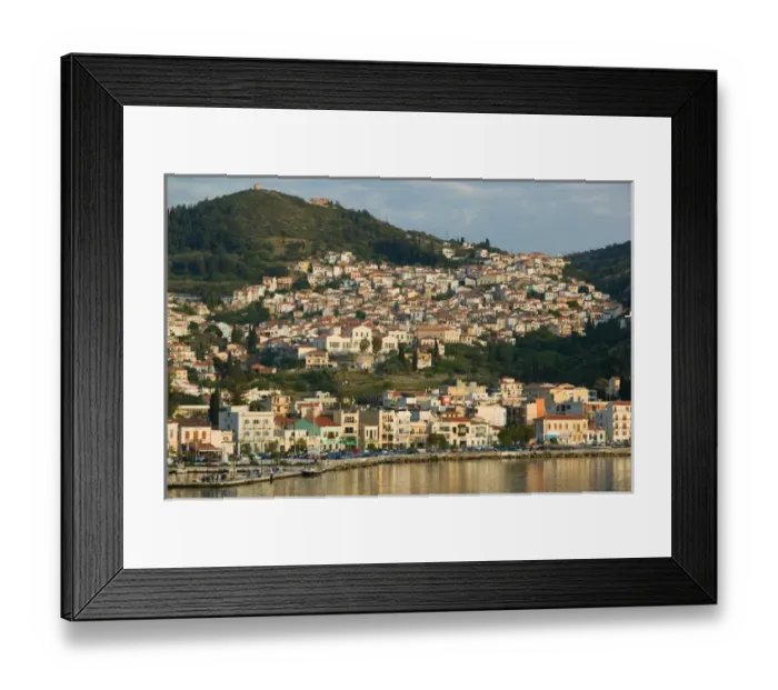 Framed Print : GREECE-Northeastern Aegean Islands-SAMOS-Vathy (Samos Town): Late Afternoon Light Framed Print : GREECE-Northeastern Aegean Islands-SAMOS-Vathy (Samos Town): Late Afternoon Light