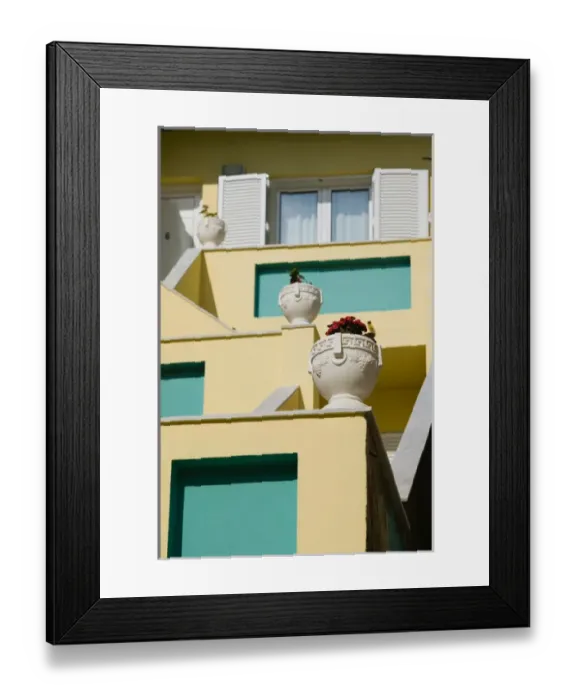 Framed Print : GREECE-Northeastern Aegean Islands-SAMOS-Kokkari: Resort Building Detail Framed Print : GREECE-Northeastern Aegean Islands-SAMOS-Kokkari: Resort Building Detail