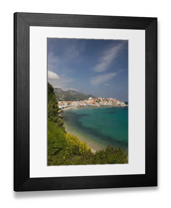 Framed Print : GREECE-Northeastern Aegean Islands-SAMOS-Kokkari: Kokkari Waterfront Framed Print : GREECE-Northeastern Aegean Islands-SAMOS-Kokkari: Kokkari Waterfront