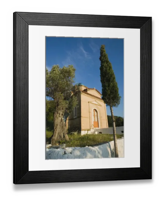 Framed Print : GREECE-Northeastern Aegean Islands-SAMOS-Mitilini: Agios Triados Monastery / Chapel Framed Print : GREECE-Northeastern Aegean Islands-SAMOS-Mitilini: Agios Triados Monastery / Chapel
