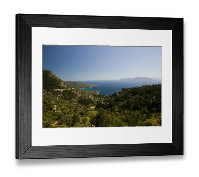 Framed Print : GREECE-Northeastern Aegean Islands-SAMOS-Kalithea: View of Samos West Coast Framed Print : GREECE-Northeastern Aegean Islands-SAMOS-Kalithea: View of Samos West Coast