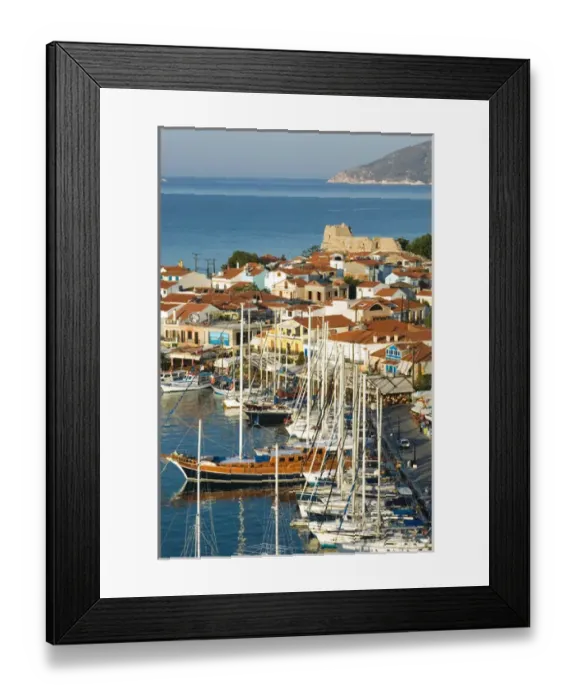 Framed Print : GREECE-Northeastern Aegean Islands-SAMOS-Pythagorio: Harbor View / Sunrise Framed Print : GREECE-Northeastern Aegean Islands-SAMOS-Pythagorio: Harbor View / Sunrise