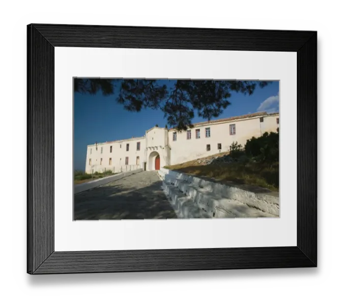 Framed Print : GREECE-Northeastern Aegean Islands-SAMOS-Cape Praso: Zoodohos Pigi (Source of Life) Monastery (b Framed Print : GREECE-Northeastern Aegean Islands-SAMOS-Cape Praso: Zoodohos Pigi (Source of Life) Monastery (b