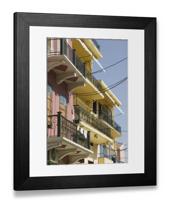 Framed Print : GREECE-CRETE-Hania Province-Hania: Hania Balcony Framed Print : GREECE-CRETE-Hania Province-Hania: Hania Balcony