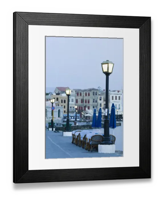 Framed Print : GREECE-CRETE-Hania Province-Hania: Venetian Port / Dawn Framed Print : GREECE-CRETE-Hania Province-Hania: Venetian Port / Dawn