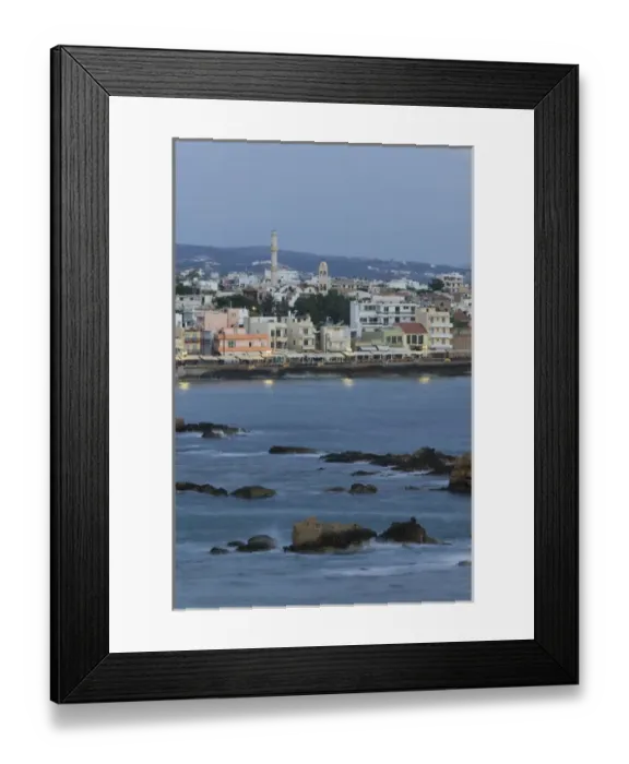Framed Print : GREECE-CRETE-Hania Province-Hania: Venetian Port  /  Dawn
