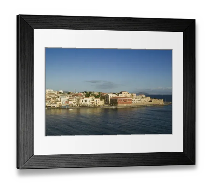 Framed Print : GREECE-CRETE-Hania Province-Hania: Venetian Port / Morning Framed Print : GREECE-CRETE-Hania Province-Hania: Venetian Port / Morning