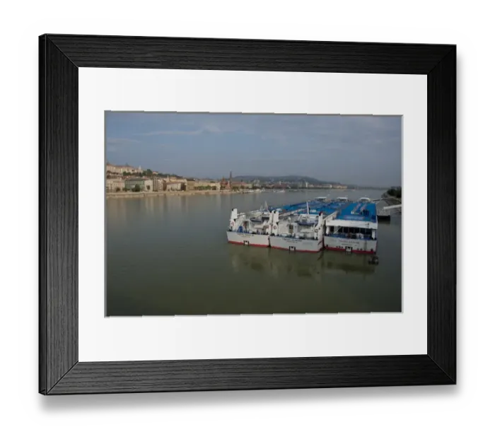 Framed Print : Hungary, Budapest. Early morning from Pest across the Danube River to Castle Hill area of Buda Framed Print : Hungary, Budapest. Early morning from Pest across the Danube River to Castle Hill area of Buda