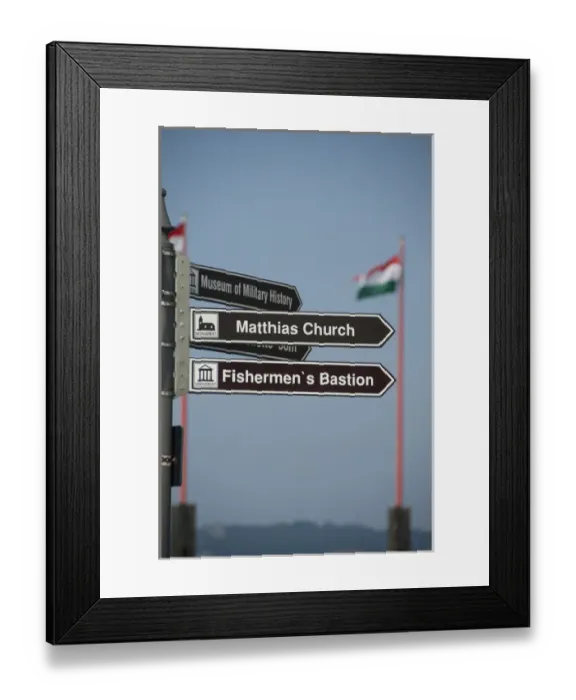 Framed Print : Hungary, capital city of Budapest. buda, Castle Hill, Hungarian flags Framed Print : Hungary, capital city of Budapest. buda, Castle Hill, Hungarian flags