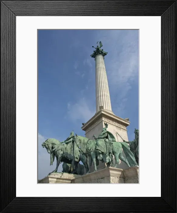 Framed Print : Hungary, Budapest, Pest, Heros Square. Millennium Monument built in 1896 for citys 1 Framed Print : Hungary, Budapest, Pest, Heros Square. Millennium Monument built in 1896 for citys 1