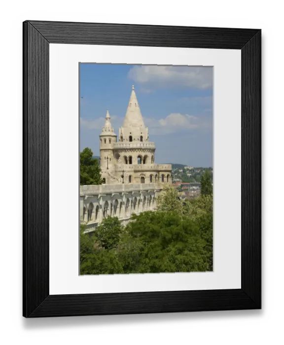 Framed Print : Europe, Hungary, Budapest, Buda, Castle Hill, towers of Fishermans Bastion Framed Print : Europe, Hungary, Budapest, Buda, Castle Hill, towers of Fishermans Bastion