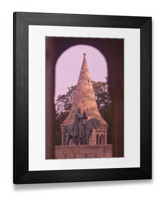 Framed Print : View from Fishermens Bastion next to Matyas Church, Castle Hill, Bude side of Central Budapest Framed Print : View from Fishermens Bastion next to Matyas Church, Castle Hill, Bude side of Central Budapest