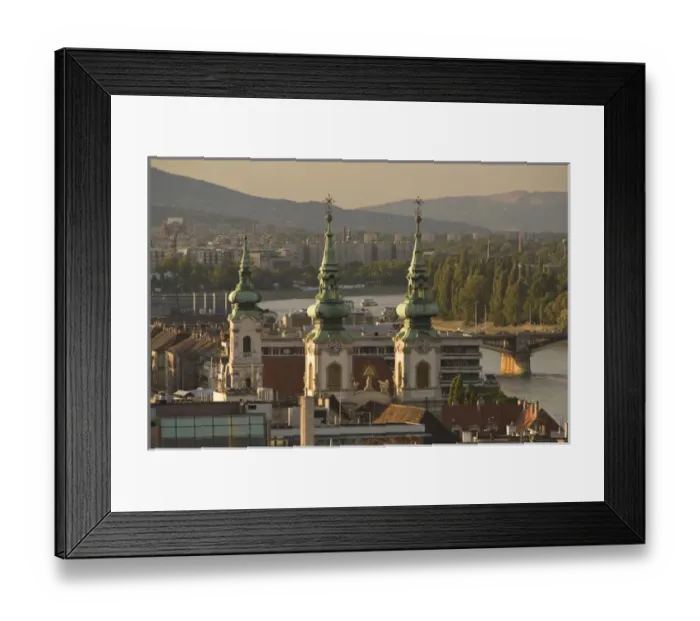 Framed Print : View from Castle Hill, Buda side Central Budapest, H Capital of ungary, Europe Framed Print : View from Castle Hill, Buda side Central Budapest, H Capital of ungary, Europe