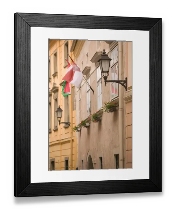 Framed Print : HUNGARY-WESTERN TRANSDANUBIA-Sopron: Old Town Street Detail Medieval Town Framed Print : HUNGARY-WESTERN TRANSDANUBIA-Sopron: Old Town Street Detail Medieval Town
