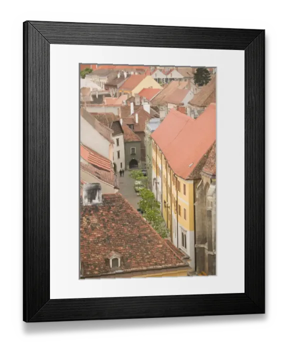 Framed Print : HUNGARY-WESTERN TRANSDANUBIA-Sopron: View of Szent Gyorgy utca (St. George Street) Framed Print : HUNGARY-WESTERN TRANSDANUBIA-Sopron: View of Szent Gyorgy utca (St. George Street)