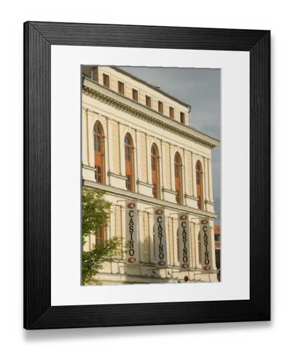 Framed Print : HUNGARY-WESTERN TRANSDANUBIA-Sopron: Sopron Casino Medieval Town on Austrian Border